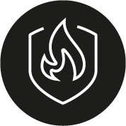 Brandgefahr-Hinweis-Icon